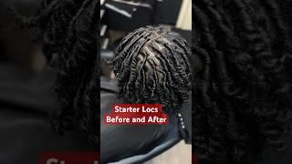 Starter Locs Before and After …. Atl and NYC Loc Stylist #locs #starterlocs #locstylist