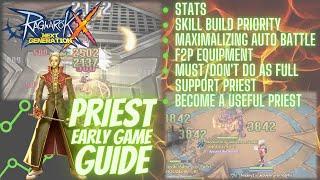 Ragnarok X: Next Generation SEA - Priest Guide, Early Game.