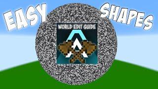 World Edit Guide Tutorial | How to create Shapes in Minecraft WorldEdit