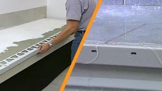 Structure de balcon : pose de carreaux avec drainage, étanchéité et désolidarisation