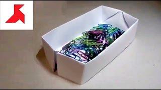 How to make an origami BOX out of A4 paper, in 5 minutes, without glue