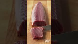 Satisfying Mesmerizing Red Tuna Slice Perfection ASMR