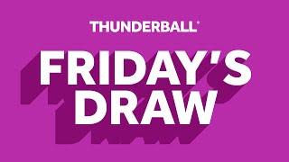 The National Lottery Thunderball draw results from Friday 18 October 2024