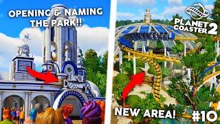 Planet Coaster 2 OPENING and NAMING my Custom Theme Park!!