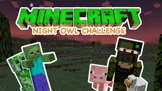 Minecraft, But I Only Go Outside at Night | Night Owl Challenge 2 | nerdhut.de