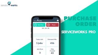 ServiceWorks Pro | Create a Purchase Order from the Mobile App