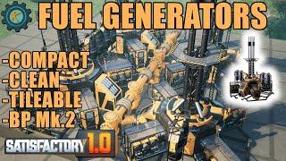 Mid Game Fuel Generators Blueprint - Compact, Clean, & Tileable - Mk.2 BP - Satisfactory 1.0