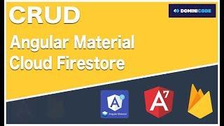 Angular Firebase Crud y Angular Material