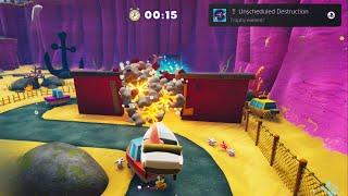 THE PATRICK STAR GAME - Unscheduled Destruction Trophy & Achievement Guide (Boating School Shortcut)