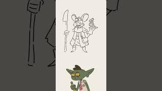 Drawing DnD: Evil Ratfolk Artificier #dnd #dungeonsanddragons  #originalcharacter #speedpaint