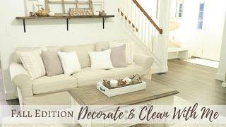 Fall Decorate and Clean With Me | Fall Home Decor