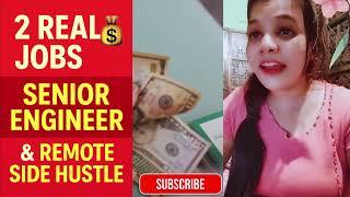 2 Real Jobs You Can Start NOW — Sr. Engineer & Easy Remote Side Hustle! #videoshort #passiveincome
