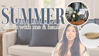 SUMMER SHOP WITH ME AND HOME DECOR HAUL | NEW HOME DECOR HAUL | Hobby Lobby, Target, & Walmart!