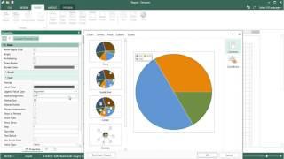 Infographic Tools: Creating Pie Chart in Report - Stimulsoft Reports - [Shot on version 2015.2]