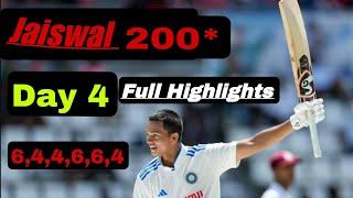 IND VS ENG DAY 4 FULL HIGHLIGHTS JAISWAL 200* #msdhoni |YASHASHVI'S KNOCK 200*|