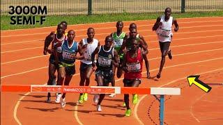 Simon Koech Dominates Men's 3000m Steeplechase Semifinal 2 || KDF Athletics Championships 2023