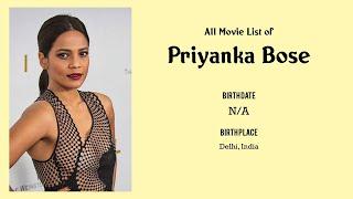 Priyanka Bose Movies list Priyanka Bose| Filmography of Priyanka Bose