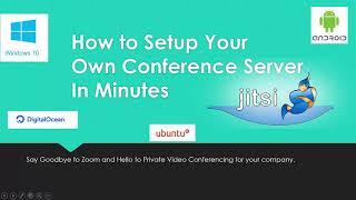 Setup your own secure  Jitsi Video conferencing server in Minutes