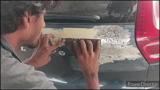 Volvo boot repair and paint