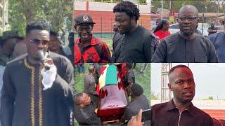 Agyemang Badu, Asamoah Gyan, Sulley Muntari, Kurt Okraku & Others storm Ex Player Funeral