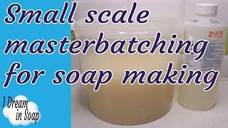 HOW TO master batch lye and oils for cold process soap making, masterbatching soap making tutorial