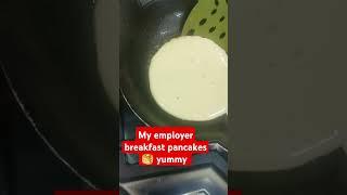 My employer breakfast pancakes  yummy #trending #satisfying #asmrvideos