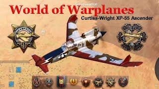 World of Warplanes, необычный самолет, Curtiss Wright XP 55 Ascender, Медаль МакКэмпбелла, Акамацу