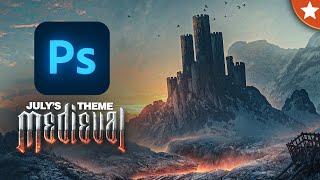 MEDIEVAL! | Photoshop Speed Art • July Theme Intro