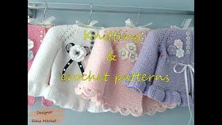 Knitted Baby Jacket, Cardigan, Knitting and Crochet Patterns, PDF || Designer Elena Mitchell