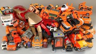 Orange Transformation Car Toy Collection - Iron Man Gauntlet vs Lego Rescue Robots