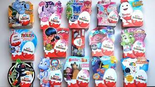 Kinder Surprise Eggs "Applaydu" Big unboxing of 16 packages - 64 eggs! 2012 - 2023