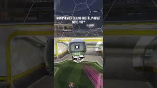 Ceiling Shot Flip Reset - Note /10 ? #shorts #rocketleague #rocketleaguefreestyle #rl