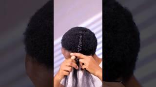 How to SLEEK ponytail on 4C SHORT hair #shorts