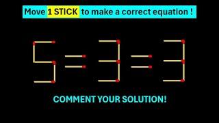 Part 111 - 10 Very Hard Matchstick Puzzles with Answers - Improve your IQ - Practices for Your Brain