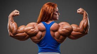 FBB Ai Muscle Girl | Female Bodybuilding Giantess growth Muscular Woman 04