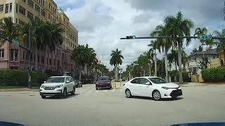 Driving around Downtown Boca Raton, Florida to Mizner Park