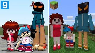 MINECRAFT FRIDAY NIGHT FUNKIN' VS GMOD FRIDAY NIGHT FUNKIN!! [Minecraft vs Garry's Mod vs FNF]