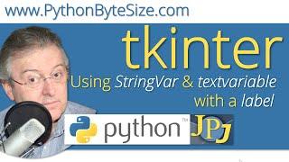 Using StringVar and textvariable with a Python tkinter label