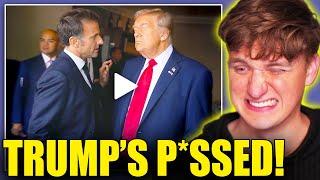 WATCH: Trump Suddenly P*SSED OFF as Fed Up Macron UNLOADS ON HIM!