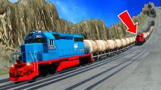 Freight Trains High-Speed Accidents Derailments  BEAMNG.Drive STREAM