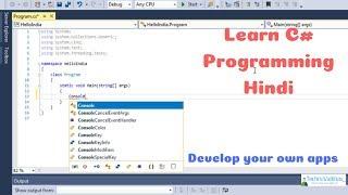 Learn C# Programming Hindi Tutorials 2018 #1 | Techno Vaibhav