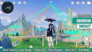 Cheat GENSHIN IMPACT Android auto explore chest work support no root