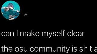 The osu! Community Is Bad