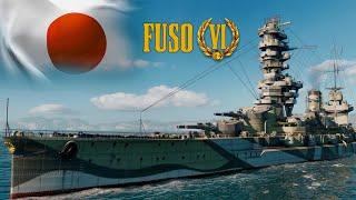 FUSO КОРОЛЬ АРТИЛЛЕРИИ ! Японский линкор 6 уровня WORLD OF WARSHIPS в FULL HD 1080p