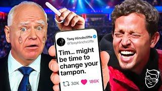 Kill Tony TORCHES Tim Walz For Trying To Cancel Him: ‘Get Your Tampon, Tim’ | Massive BACKFIRE 