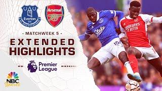 Everton v. Arsenal | PREMIER LEAGUE HIGHLIGHTS | 9/17/2023 | NBC Sports