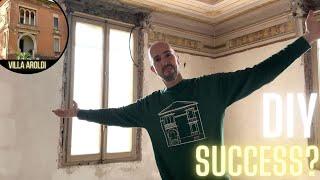 A Major Milestone: Living Room Walls Transformed! - Ep 63 of our Italian house renovation