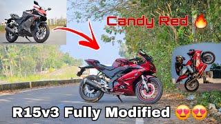 R15v3 Fully Modified ചെയ്തു  || Candy Red  || KnOckOuTer ️