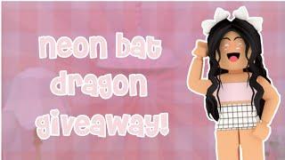 Neon bat dragon giveaway!  ||Basiic_Rose|| (Closed)