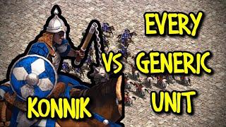 ELITE KONNIK vs EVERY GENERIC UNIT | AoE II: Definitive Edition